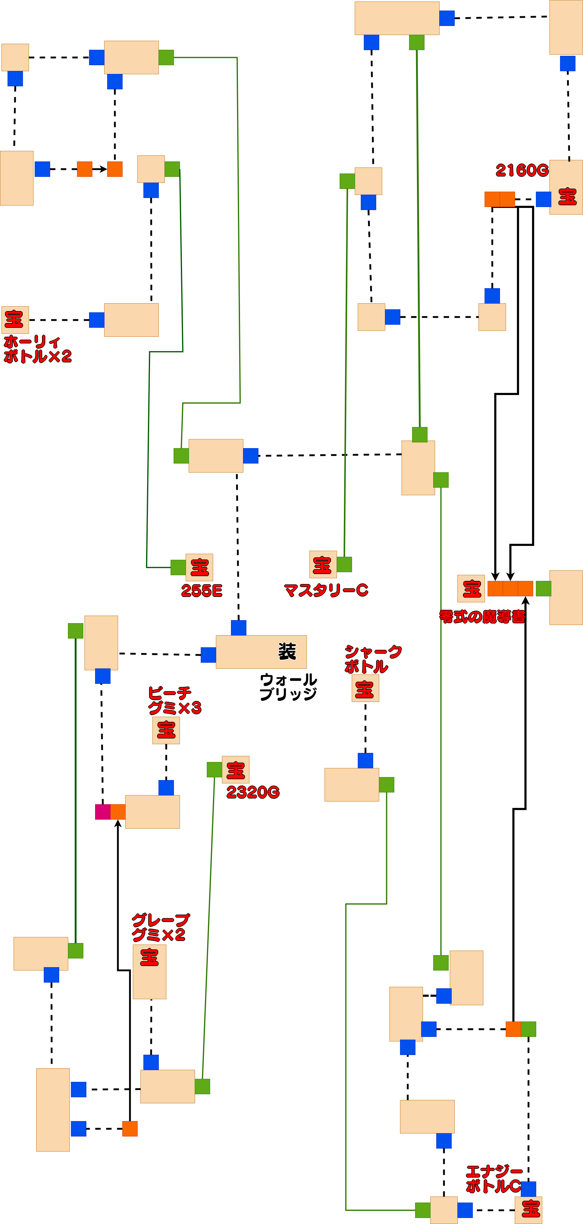 ウォールブリッジ宝箱のみのマップ