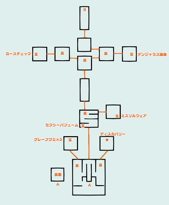 雪に閉ざされた遺跡マップ1