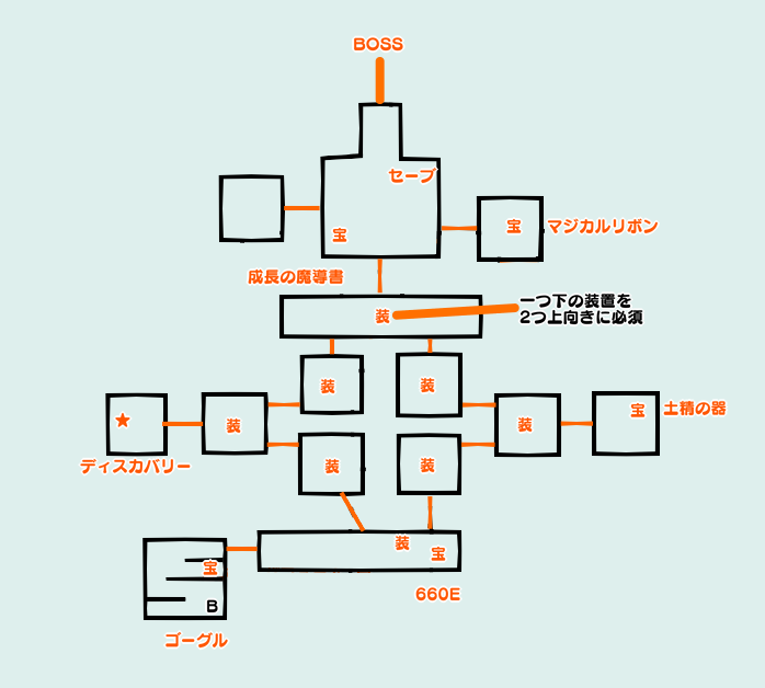 雪に閉ざされた遺跡マップ2