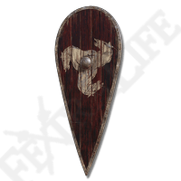 馬紋のウッドシールド