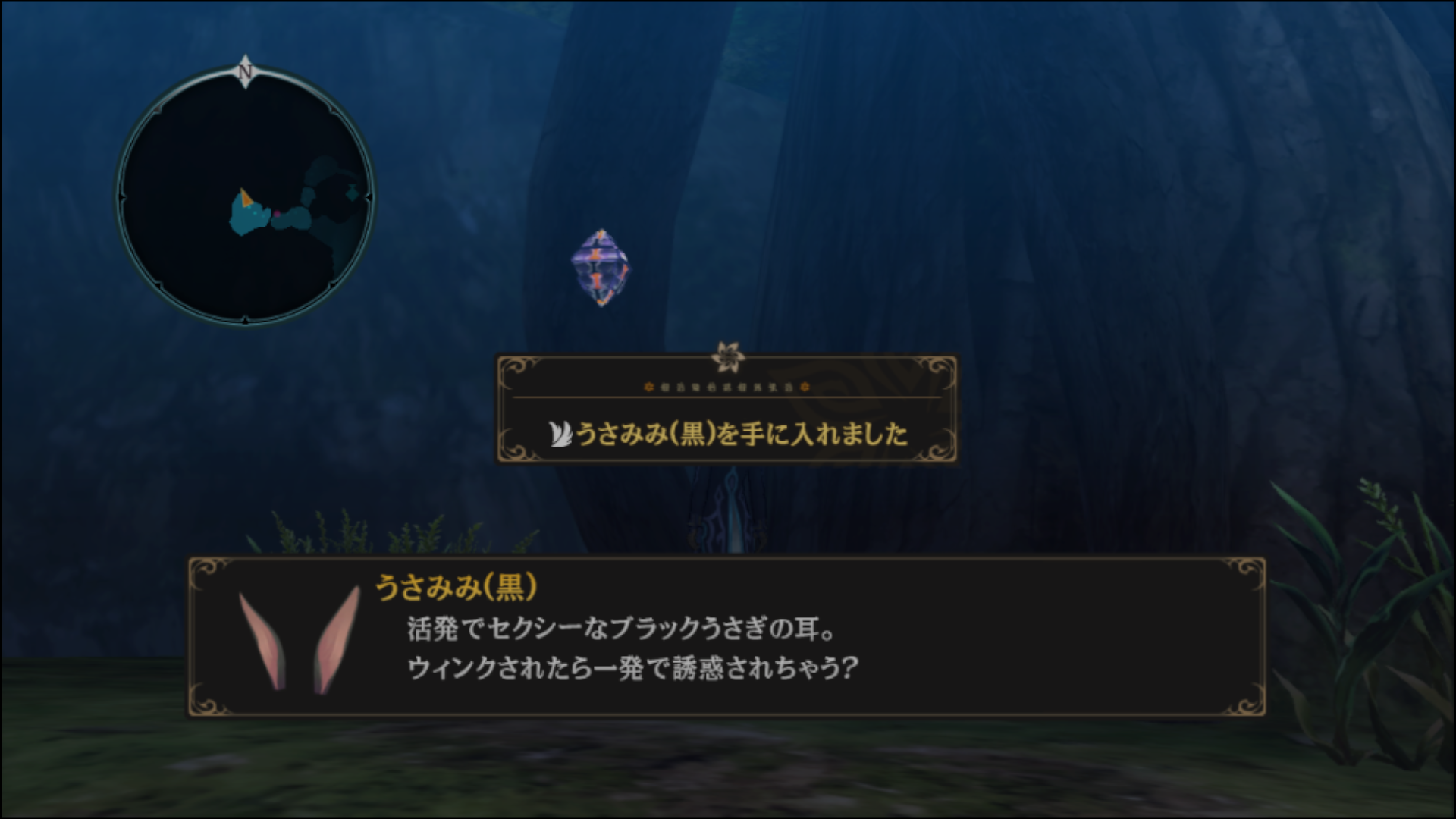 うさみみ（黒）