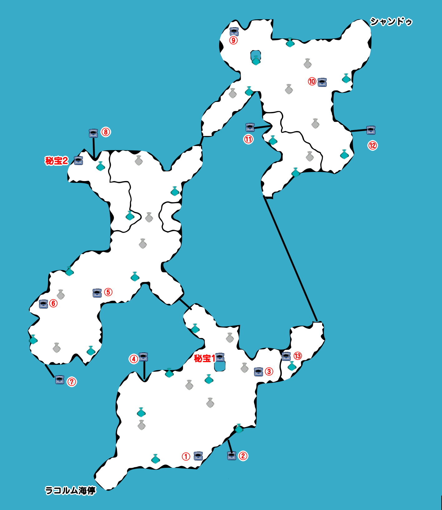 ラコルム街道マップ