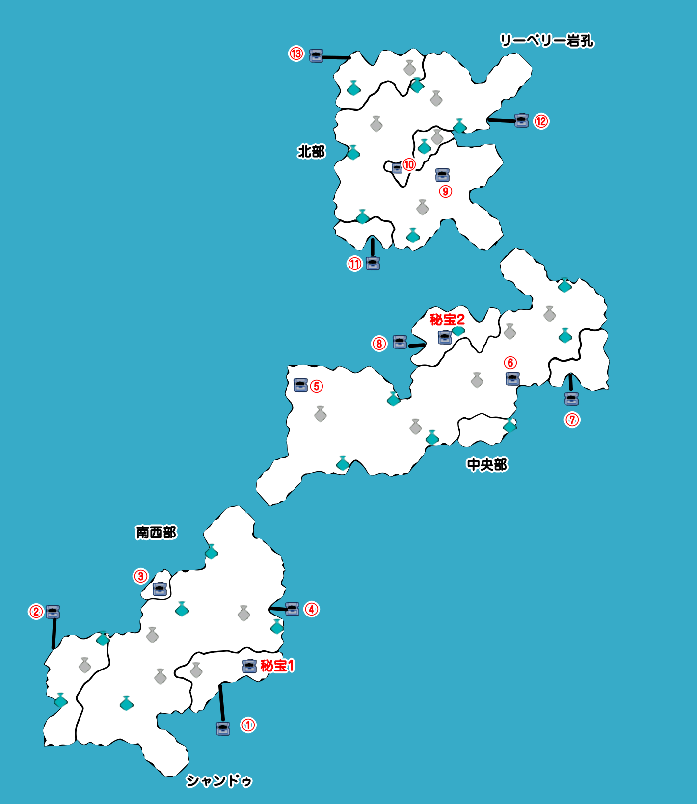 王の狩り場マップ